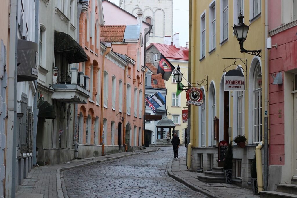Het oude centrum van de Estse hoofdstad Tallinn. Het oude centrum van de Estse hoofdstad Tallinn.
