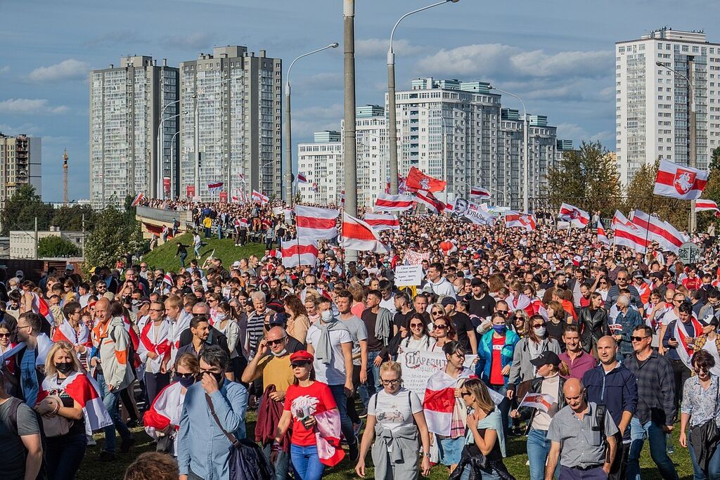 Protest rally against Lukashenko, 13 September 2020. Minsk, Belarus