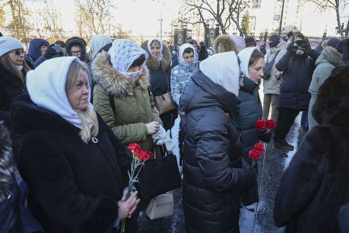 Vrouwen Russische soldaten SVO Moskou 2024